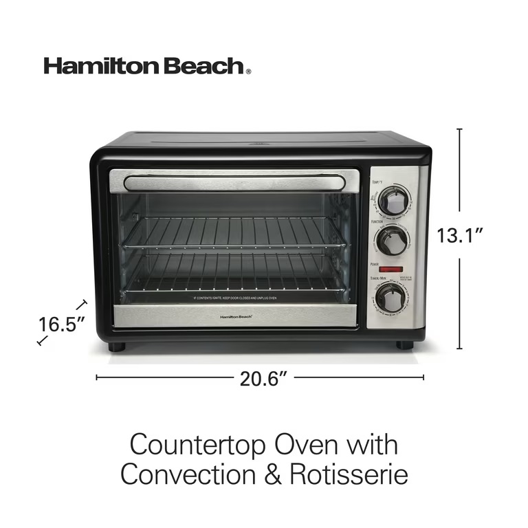 Ubuy Hamilton Beach 31103a Countertop Oven With Convection And